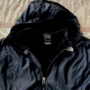 Black North Face hooded jacket
